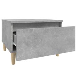 Sidebord 2 stk betonggrå 50x46x35 cm konstruert tre