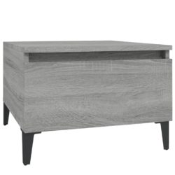 Sidebord grå sonoma 50x46x35 cm konstruert tre