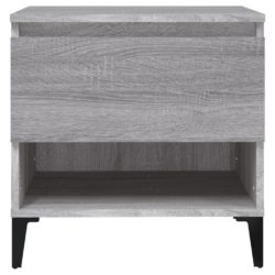 Sidebord grå sonoma 50x46x50 cm konstruert tre