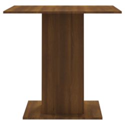 Spisebord brun eik 80x80x75 cm konstruert tre