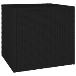 Sidebord 3 stk svart polyrotting