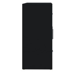 Skjenk svart 91×29,5×65 cm konstruert tre