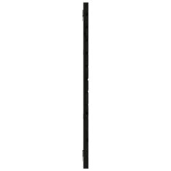 Veggmontert sengegavl svart 206x3x91,5 cm heltre furu