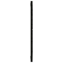 Veggmontert sengegavl svart 96x3x91,5 cm heltre furu