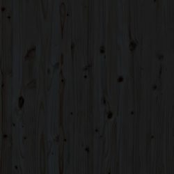 Veggmontert sengegavl svart 96x3x91,5 cm heltre furu
