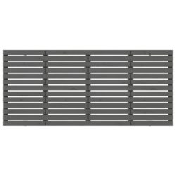 Veggmontert sengegavl grå 156x3x91,5 cm heltre furu