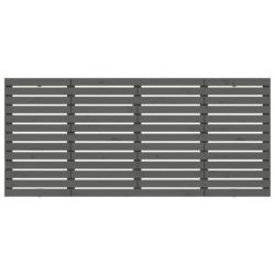 Veggmontert sengegavl grå 186x3x91,5 cm heltre furu