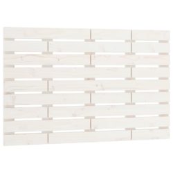 Veggmontert sengegavl hvit 96x3x63 cm heltre furu