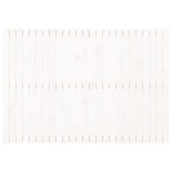 Veggmontert sengegavl hvit 159,5x3x110 cm heltre furu