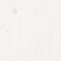 Hagebord hvit 82,5×50,5×45 cm heltre furu