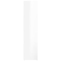 Bokhylle/romdeler høyglans hvit 105x24x102 cm