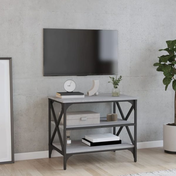 vidaXL TV-benk grå sonoma 60x40x50 cm konstruert tre