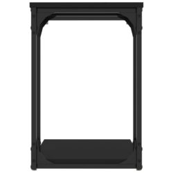 Sidebord svart 50x35x52 cm konstruert tre