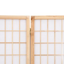 Sammenleggbar romdeler 5 paneler japansk stil 200×170 cm svart