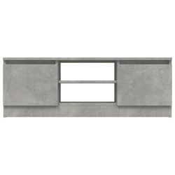 TV-benk med dør betonggrå 102x30x36 cm