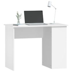 Skrivebord hvit 100x55x75 cm konstruert tre