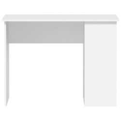 Skrivebord hvit 100x55x75 cm konstruert tre