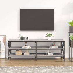 TV-benk grå sonoma 140x40x50 cm konstruert tre