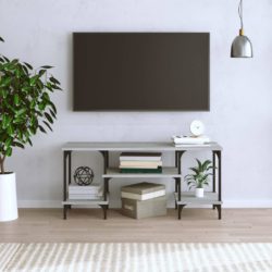 TV-benk grå sonoma 102x35x45,5 cm konstruert tre