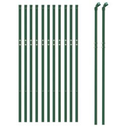 vidaXL Kjedegjerde grønn 1,1×25 m