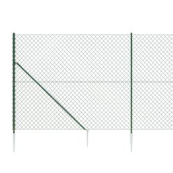 Nettinggjerde med stolpespyd 1,4×10 m grønn