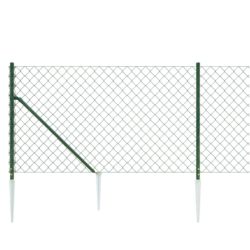 Nettinggjerde med stolpespyd 1,1×25 m grønn