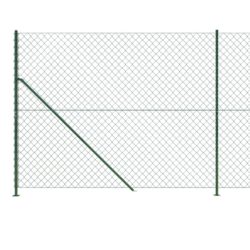 Kjettinggjerde med flens grønn 1,6×10 m