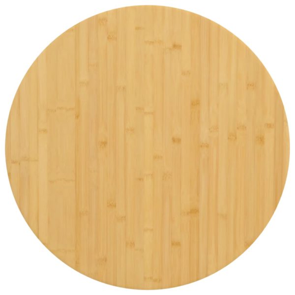 vidaXL Bordplate Ø70×1,5 cm bambus