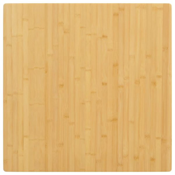 Bordplate 90x90x4 cm bambus