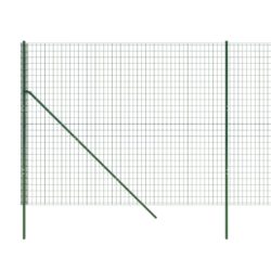 Nettinggjerde grønn 2×25 m galvanisert stål
