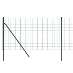 vidaXL Nettinggjerde grønn 1×25 m galvanisert stål