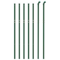 vidaXL Nettinggjerde grønn 0,8×10 m galvanisert stål