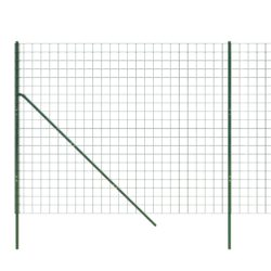 vidaXL Nettinggjerde grønn 2×10 m galvanisert stål