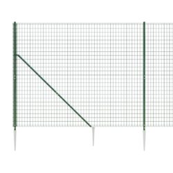 Nettinggjerde med stolpespyd grønn 1,8×25 m