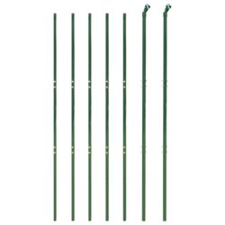 vidaXL Nettinggjerde med stolpespyd grønn 1,8×10 m