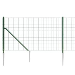 Nettinggjerde med stolpespyd grønn 0,8×25 m