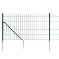 Nettinggjerde med stolpespyd grønn 1×25 m