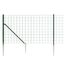 Nettinggjerde med stolpespyd grønn 0,8×25 m
