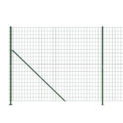 vidaXL Nettinggjerde med flens grønn 1,4×10 m