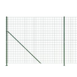 vidaXL Nettinggjerde med flens grønn 2,2×10 m