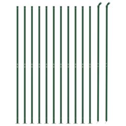 vidaXL Nettinggjerde med flens grønn 1,1×25 m