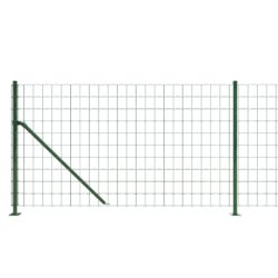 vidaXL Nettinggjerde med flens grønn 1,1×25 m