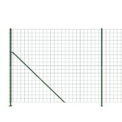 vidaXL Nettinggjerde med flens grønn 1,6×25 m