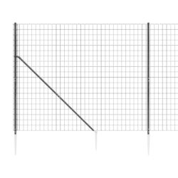 Nettinggjerde med stolpespyd 1,4×10 m antrasitt
