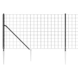 Nettinggjerde med stolpespyd 0,8×10 m antrasitt