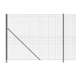 Nettinggjerde med flens antrasitt 1,4×10 m