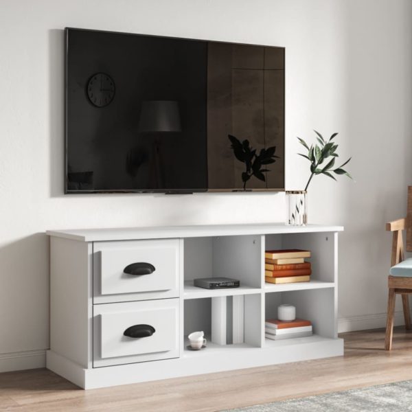 vidaXL TV-benk svart 102×35,5×47,5 cm konstruert tre