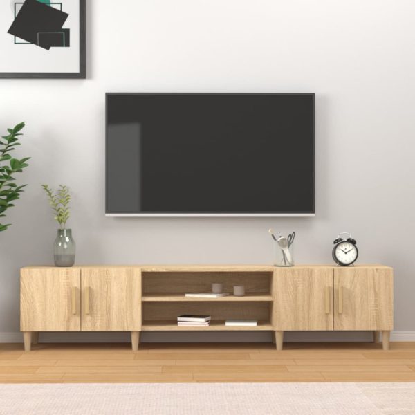 TV-benk sonoma eik 180×31,5×40 cm konstruert tre