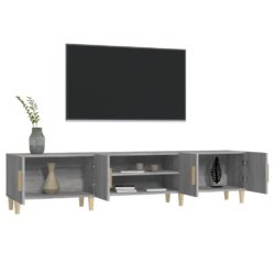 TV-benk grå sonoma 180×31,5×40 cm konstruert tre