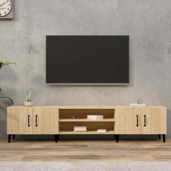 TV-benk sonoma eik 180×31,5×40 cm konstruert tre